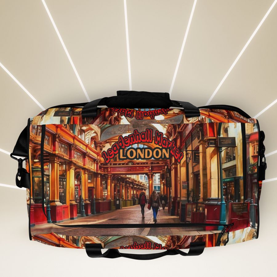 Leadenhall Market London All Over Print Duffel Bag product image (8)