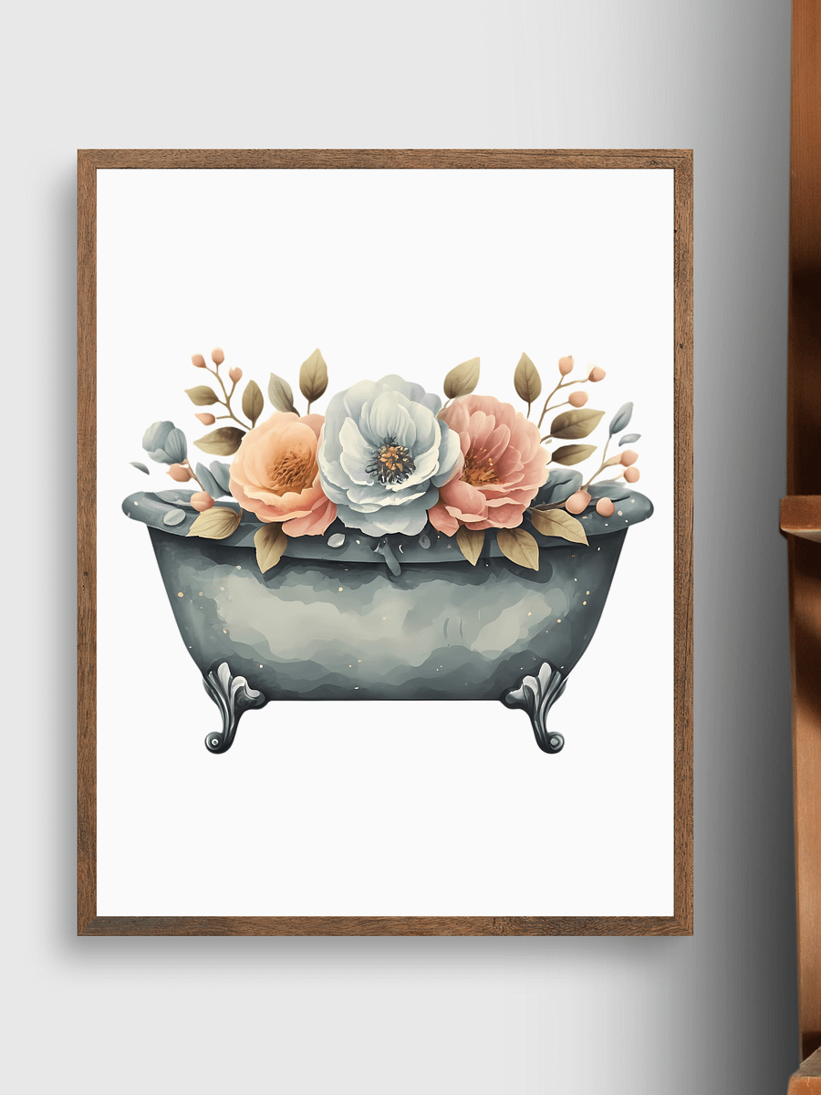 45+ Floral Vintage Bathtubs Clipart Bundle product image (4)