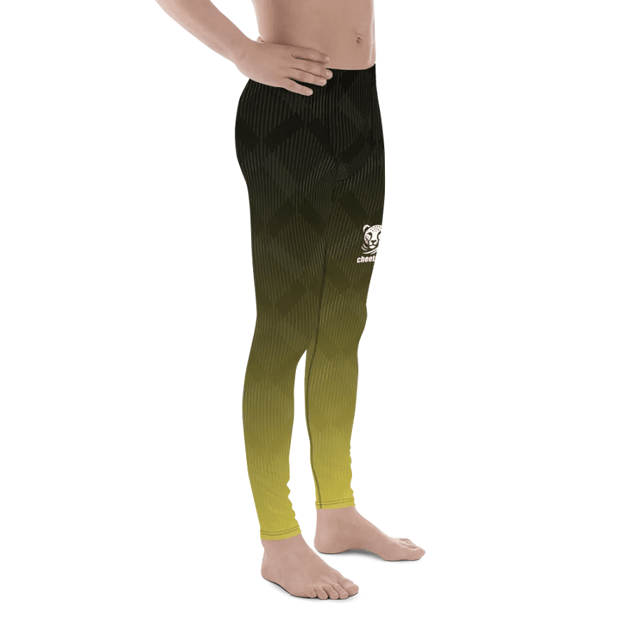 yellow wave male leggings product image (5)