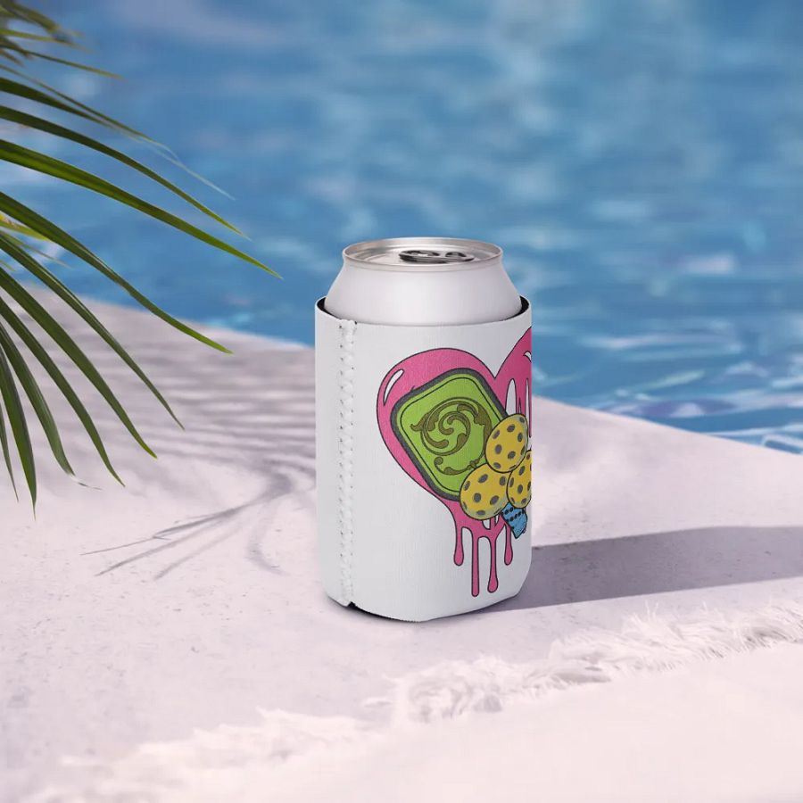 Heart Pickleball Swirling Love Coozie product image (7)