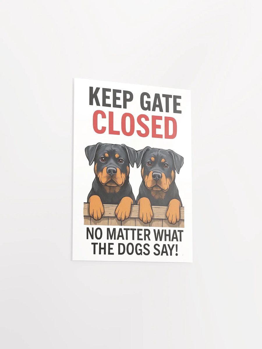 Rottweilers - Keep Gate Closed product image (20)