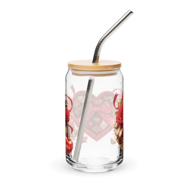 Valentine Chocolates Glass Can Sipper product image (2)