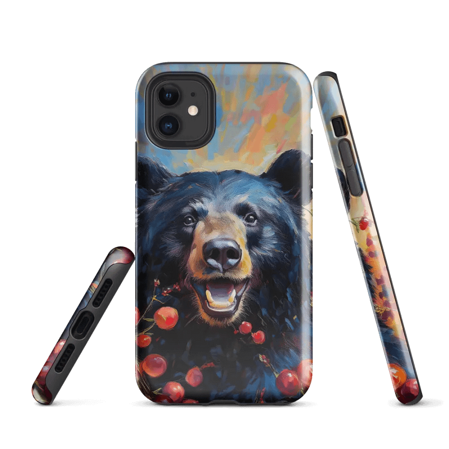 Cherries Bear Tough Case for iPhone product image (1)