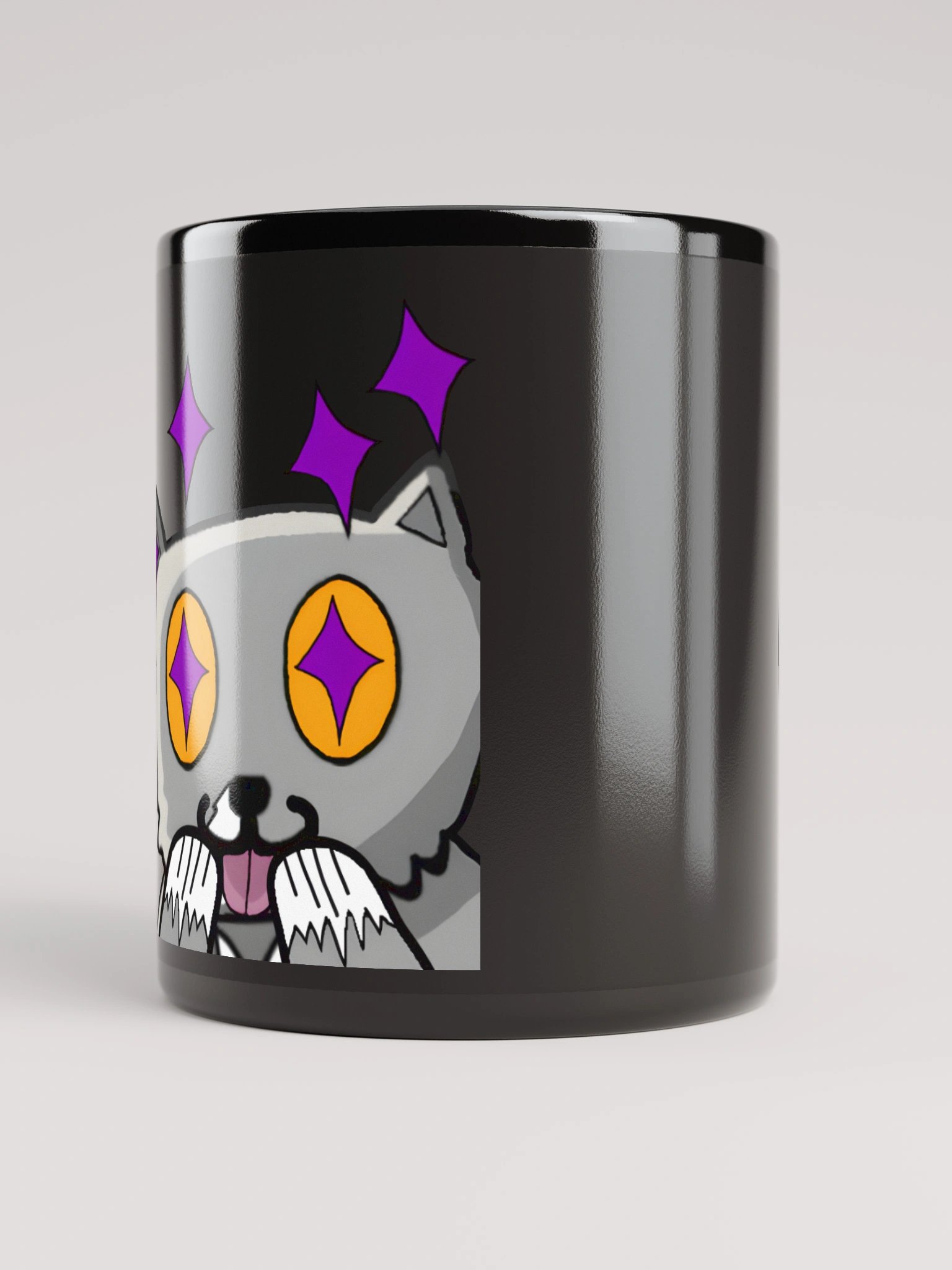 TheReeperShadow Twitch Sparkle Emote Mug (BLACK) product image (5)