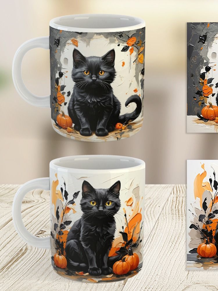 Silent Stalker Black Cat Mug product image (8)