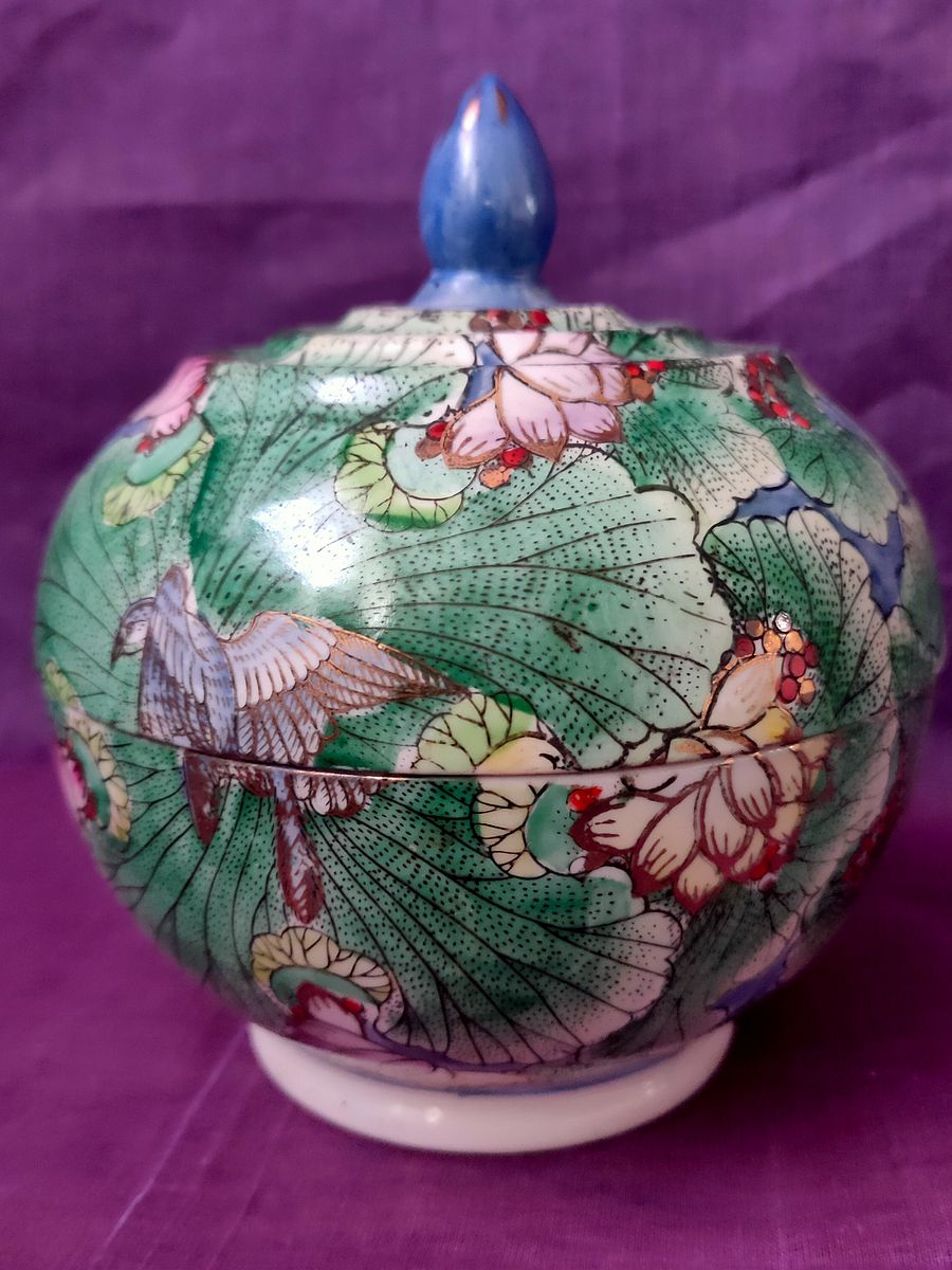 Guarda joias Oriental em Verde e Azul – Peça de Decoração única e Exclusiva product image (1)