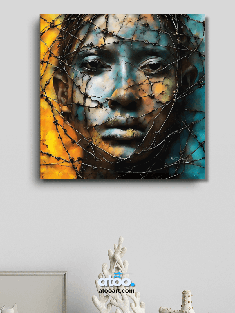 Be Free to Yourself | Angry Sadness | Canvas Painting product image (8)