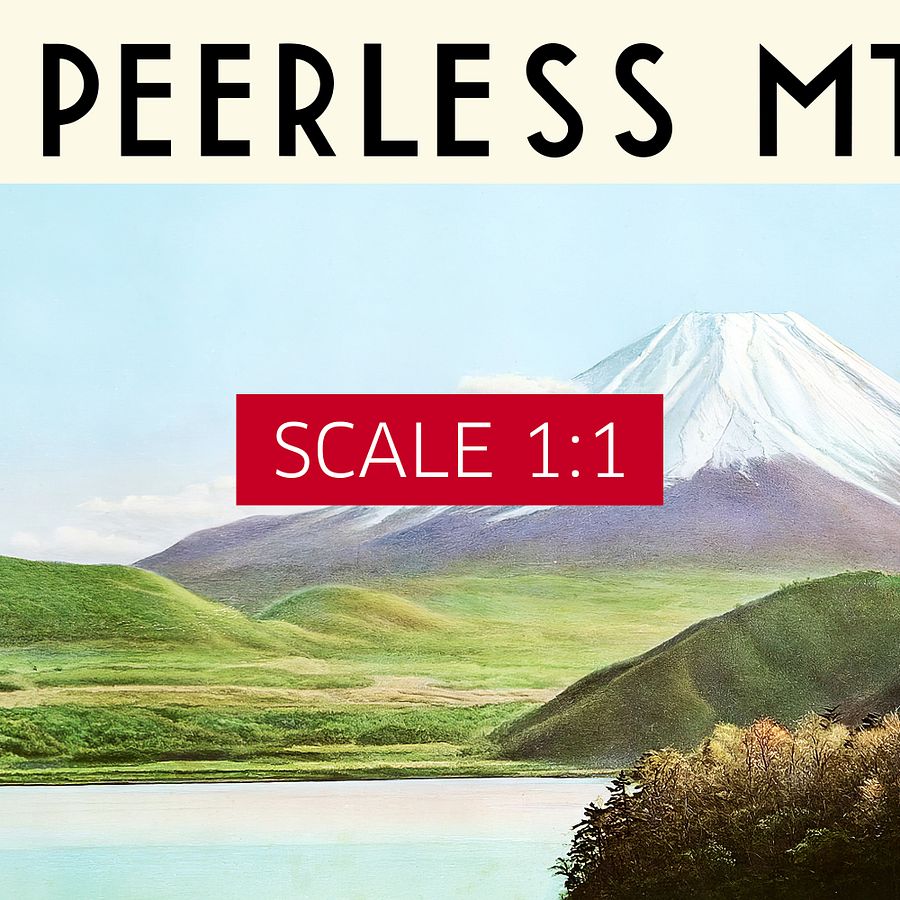 Japan Travel Poster: Peerless Mt. Fuji, 1930s — retro vintage travel poster product image (4)