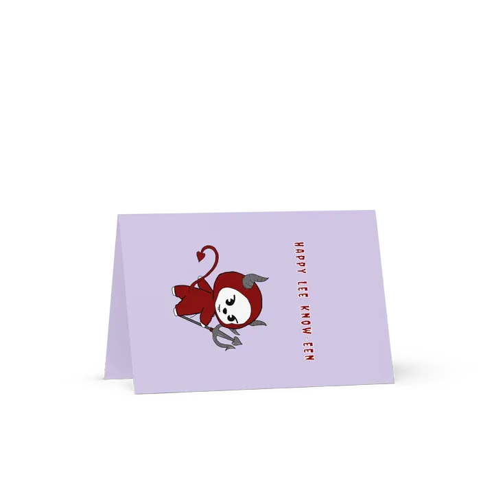 Happy Lee Know-een | Devil Lee Know Greeting Crard product image (1)