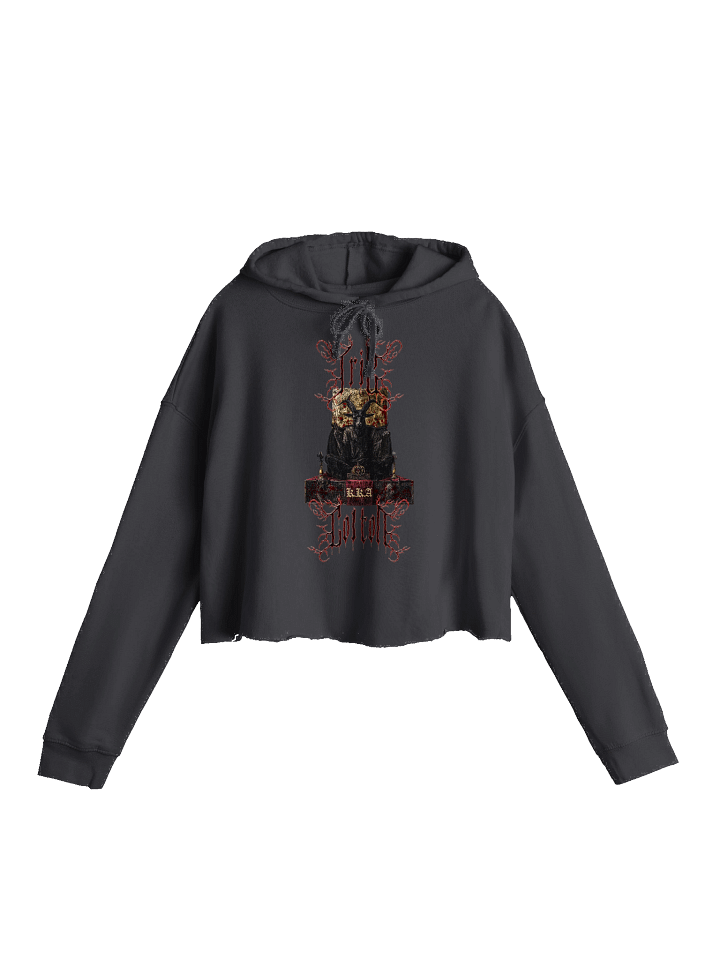 Last Rites Fleece Crop Top Hoodie product image (1)