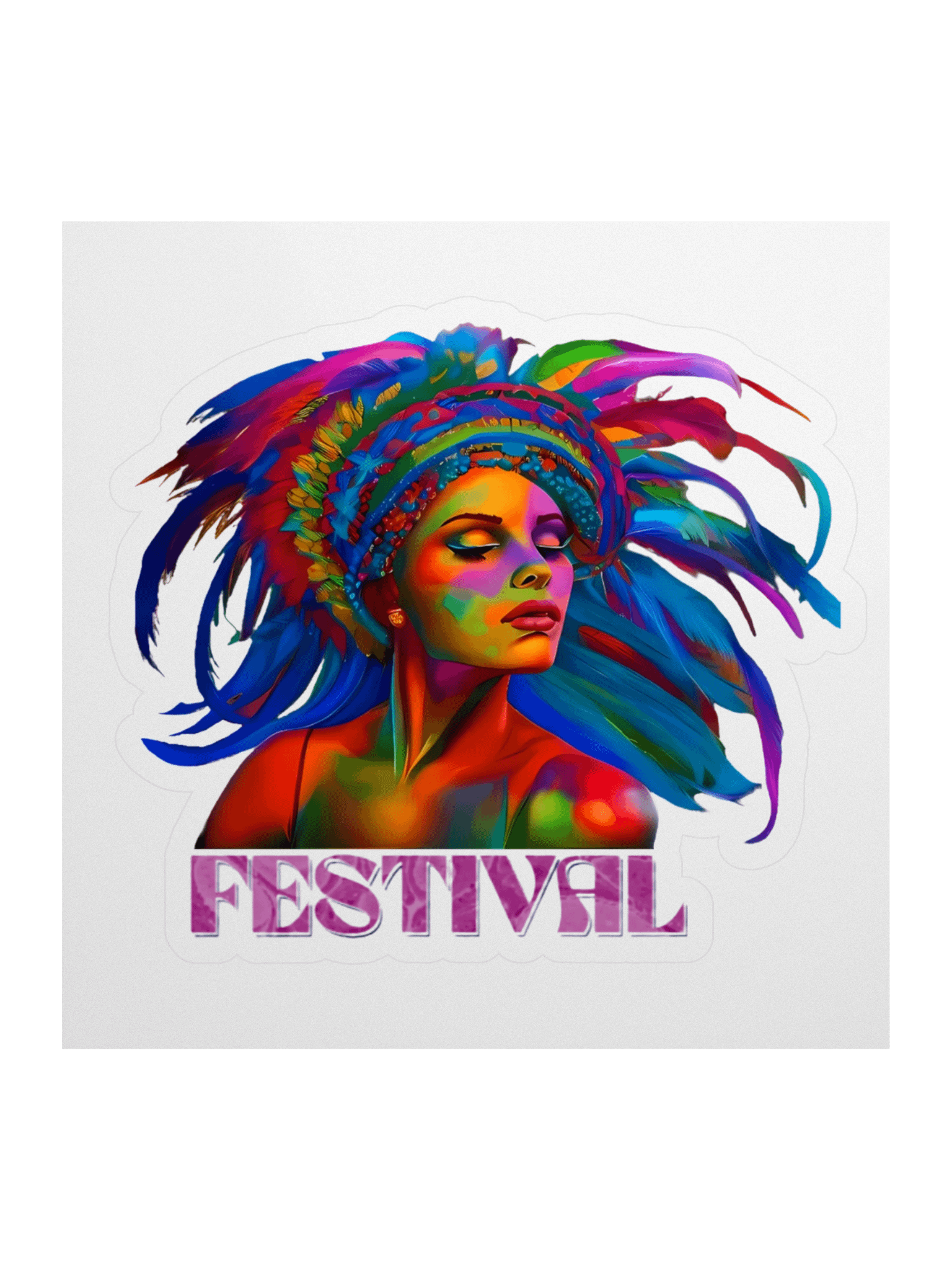 Festival Spirit Kiss Cut Stickers product image (1)