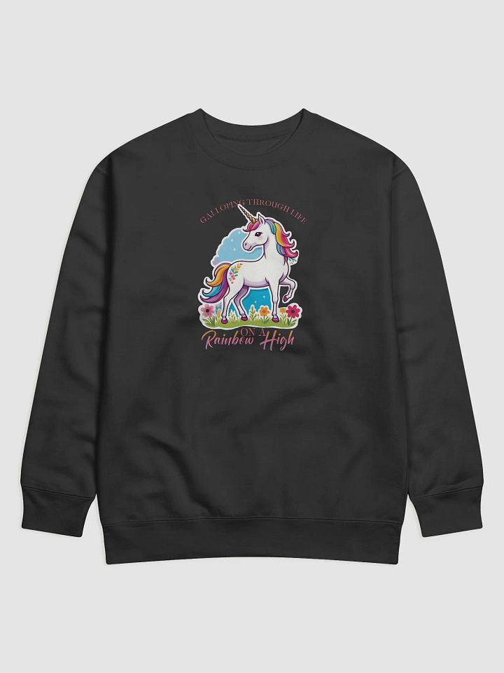 Whimsical Rainbow Aura Unicorn Sweatshirt product image (1)