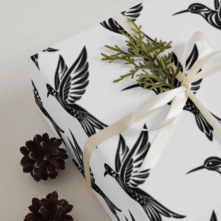 Hummingbird Wrapping Paper Set of 3 sheets product image (10)