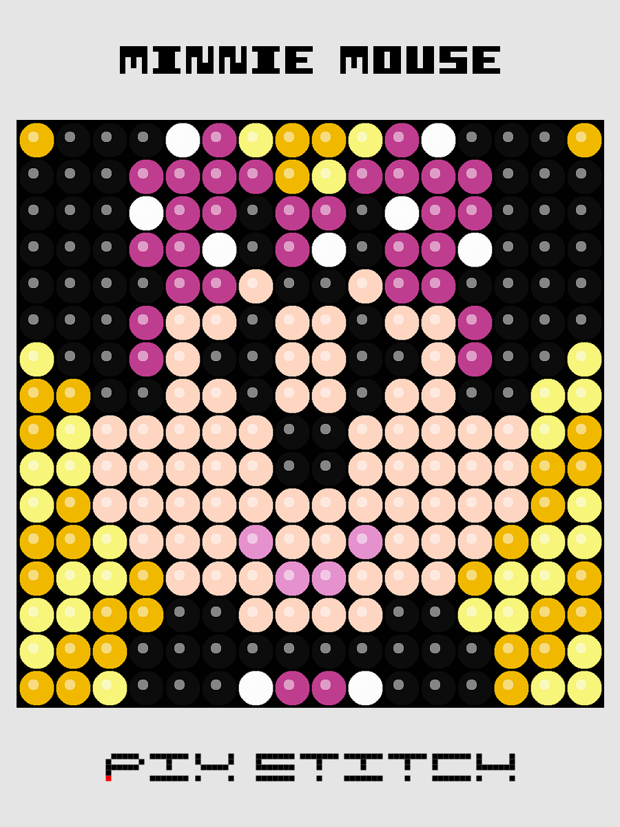 Minnie Mouse Pixel Art product image (1)