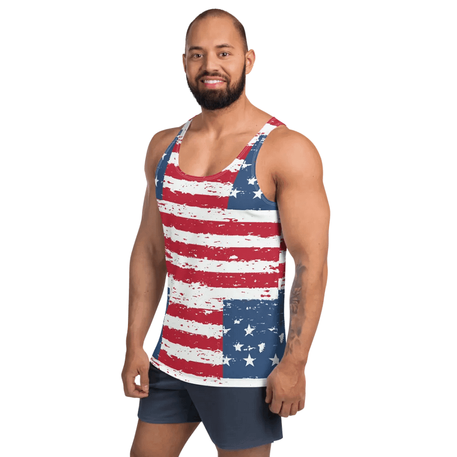 Geaux 31 (On Back) Vintage Flag Style Men's Tank Top product image (11)