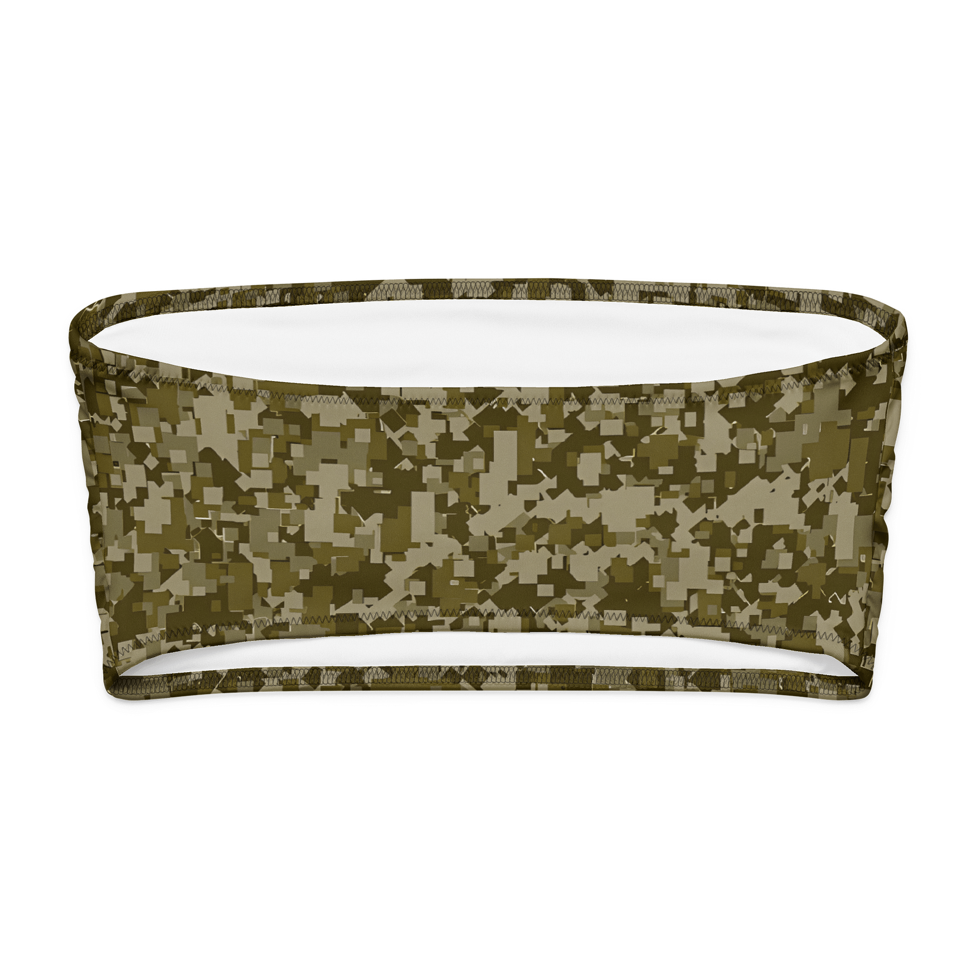 Pixelated Camo Dreams Bandeau Bikini Top product image (7)