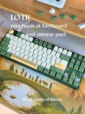 Lets go explore magical worlds with this LOTR X DROP mechanical keyboard 🌿💍🧺 Thank you @DROP for gifting me this magical experience #lotr #Drop #DropLOTR #mechanicalkeyboard #keyboardasmr #desksetup #lordoftherings 
