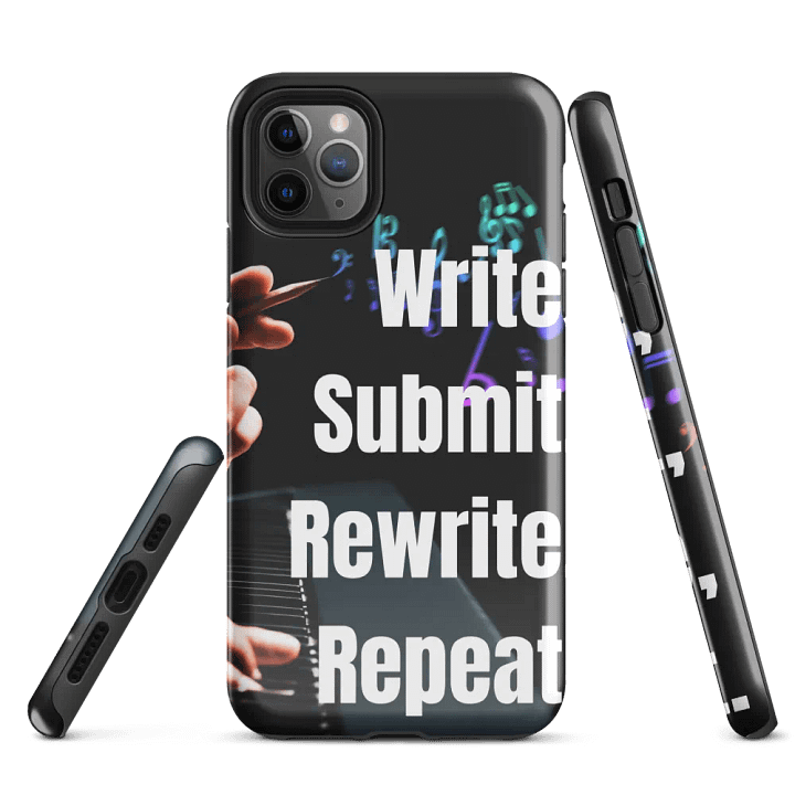 'Write Submit Rewrite Repeat' Inspirational iPhone Tough Case product image (1)