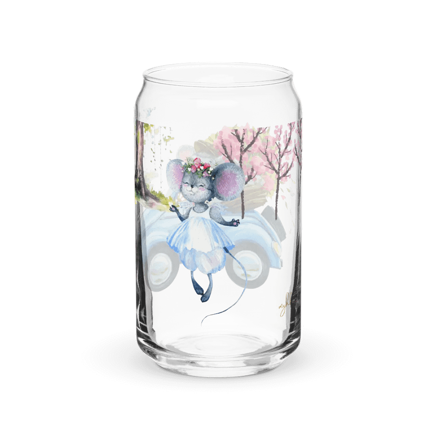 Four Seasons of Love: Love In Full Bloom Can-Shaped Glass | Romantic Spring Drinkware product image (9)