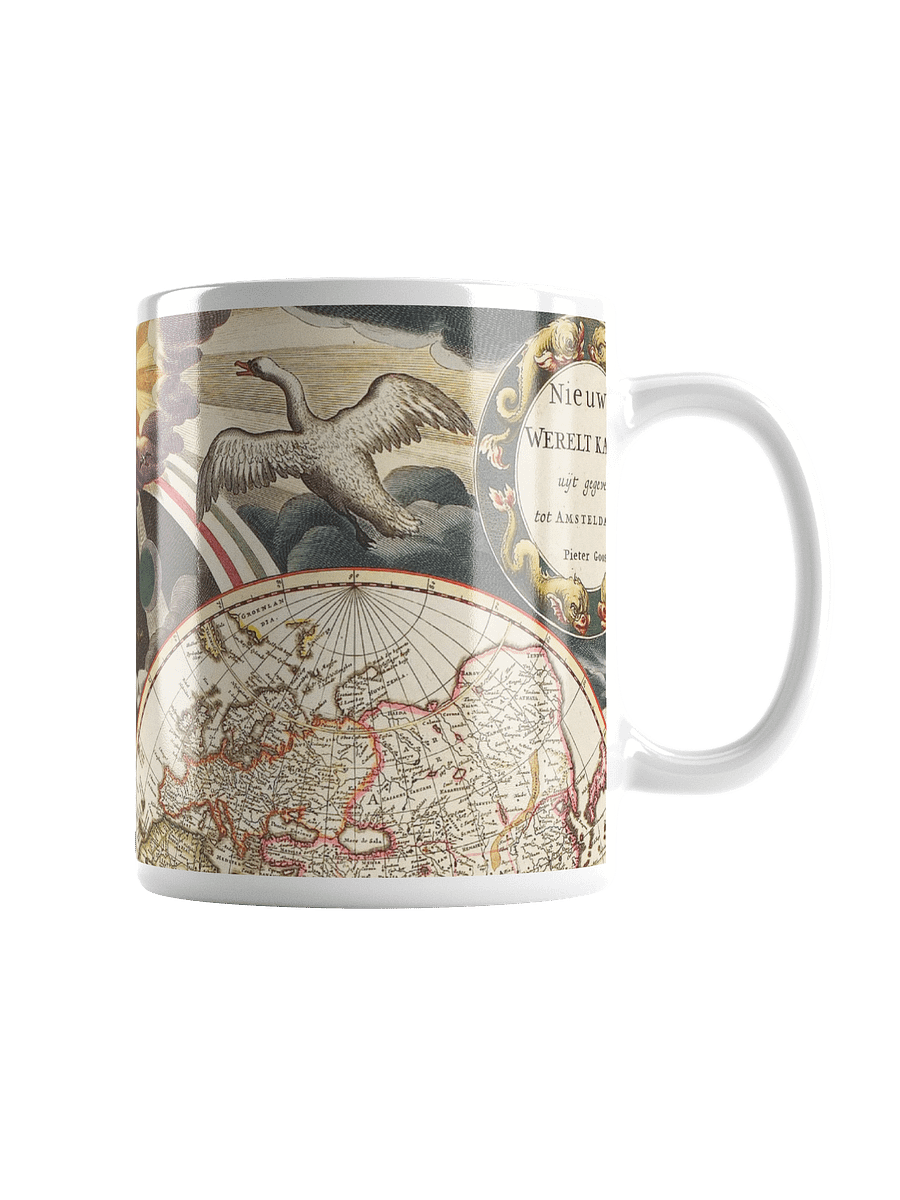 Antique World Map White Glossy Mug product image (1)