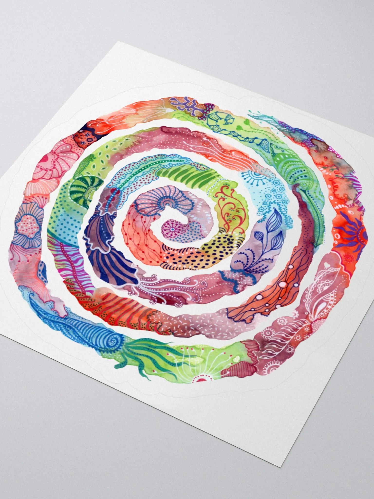 Spiral Doodles Kiss Cut Stickers product image (7)