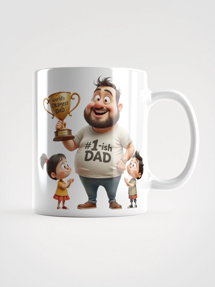 World’s Okayest Dad – Funny Cartoon Father’s Day Design product image (1)