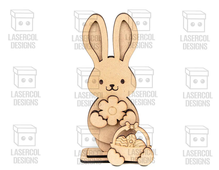 Easter Bunny Set (2 Sizes, 5 Styles)- Laser Cut Files product image (7)