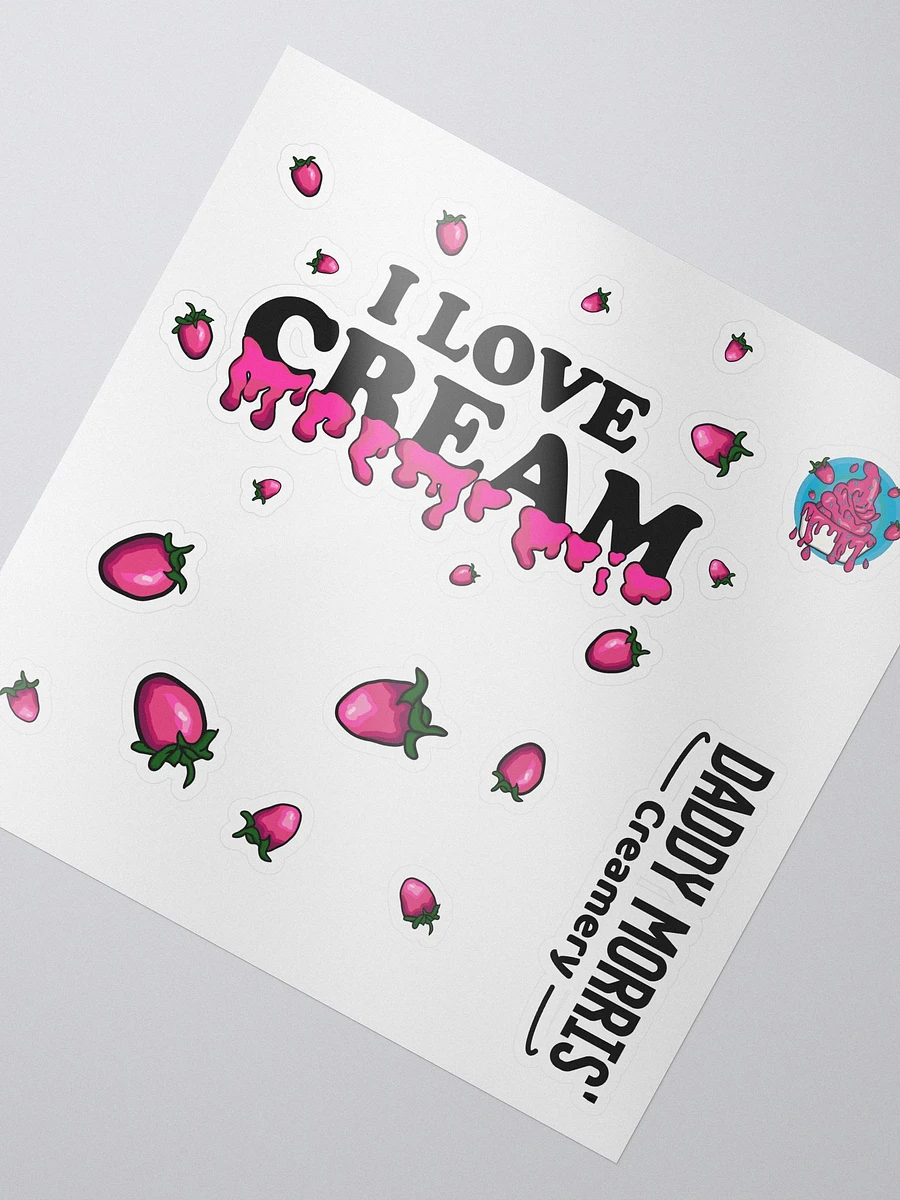 I Love Cream... Variant 1 // Kiss Cut Stickers product image (2)