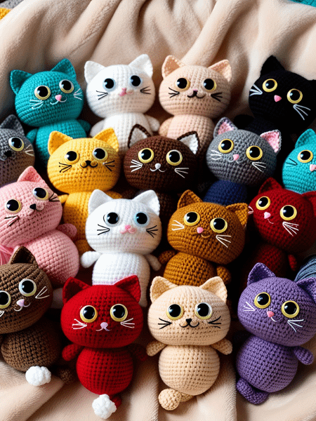Purrfect Stitches: A Crochet Guide to Creating Cute Cat Amigurumi product image (3)