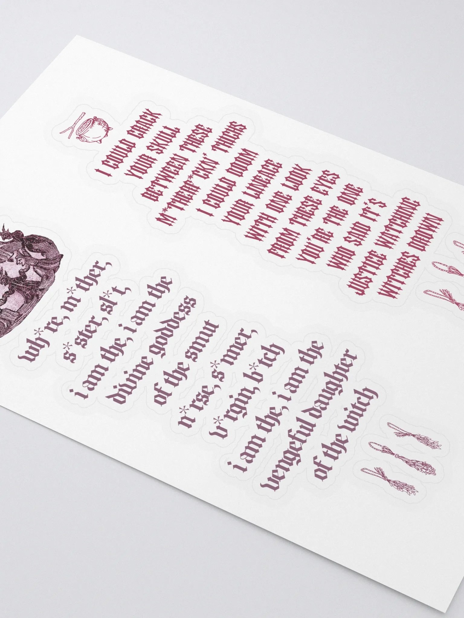 Burn Your Village Lyrics Stickers product image (3)