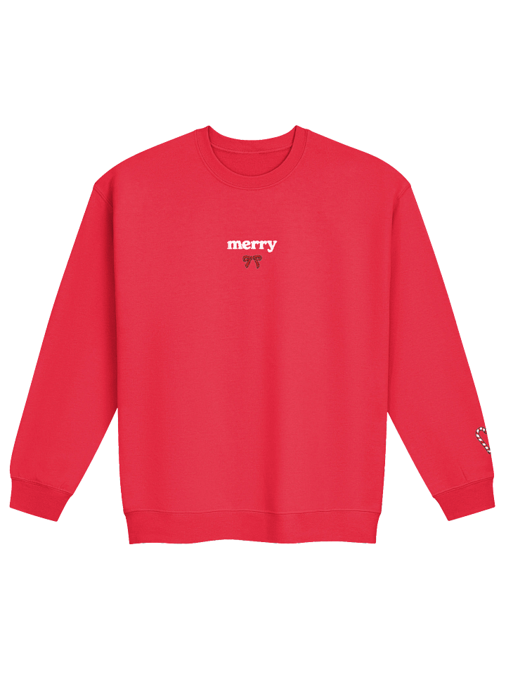 merry embroidered crewneck product image (2)
