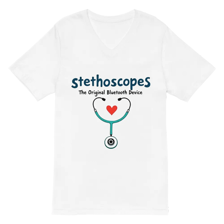 Heartbeat Stethoscope V-Neck Tee product image (2)