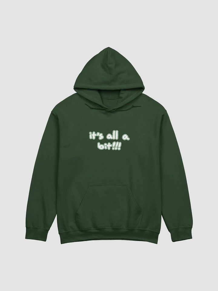 “It’s all a bit!!!” (lined design, #96B697) classic hoodie product image (20)