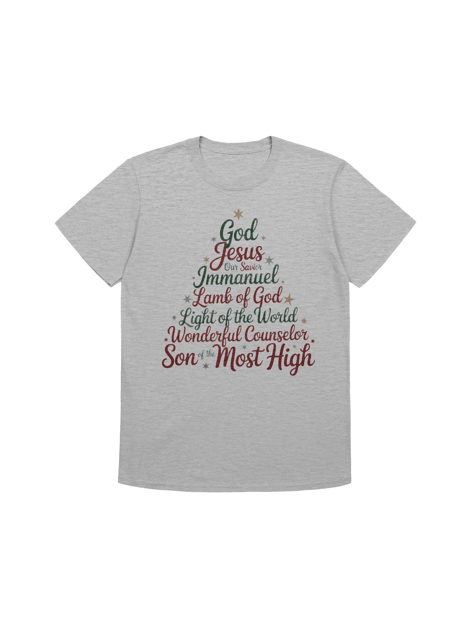 Christian Christmas Shirt Names of Jesus Christmas tree product image (3)