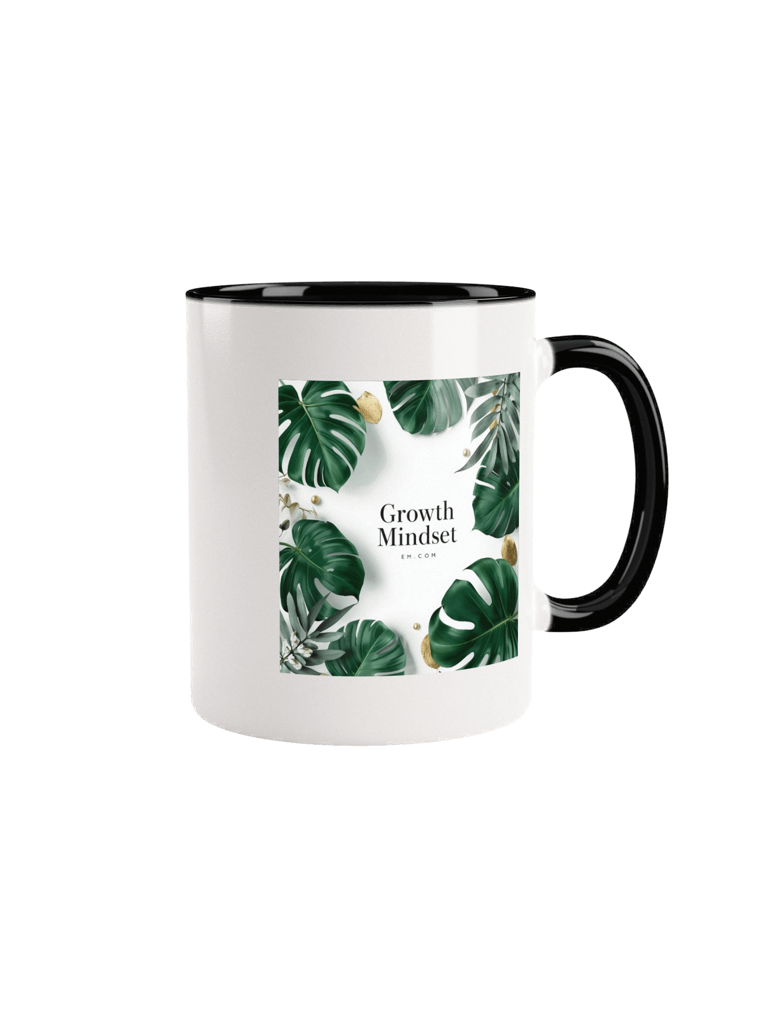 The Monstera Mindset Mug - Botanical Gold Foil Design product image (2)