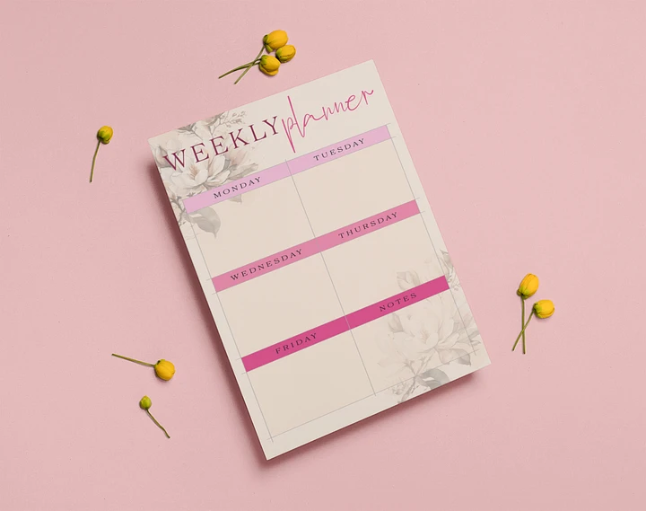 Weekly pink planner Digital Download product image (1)