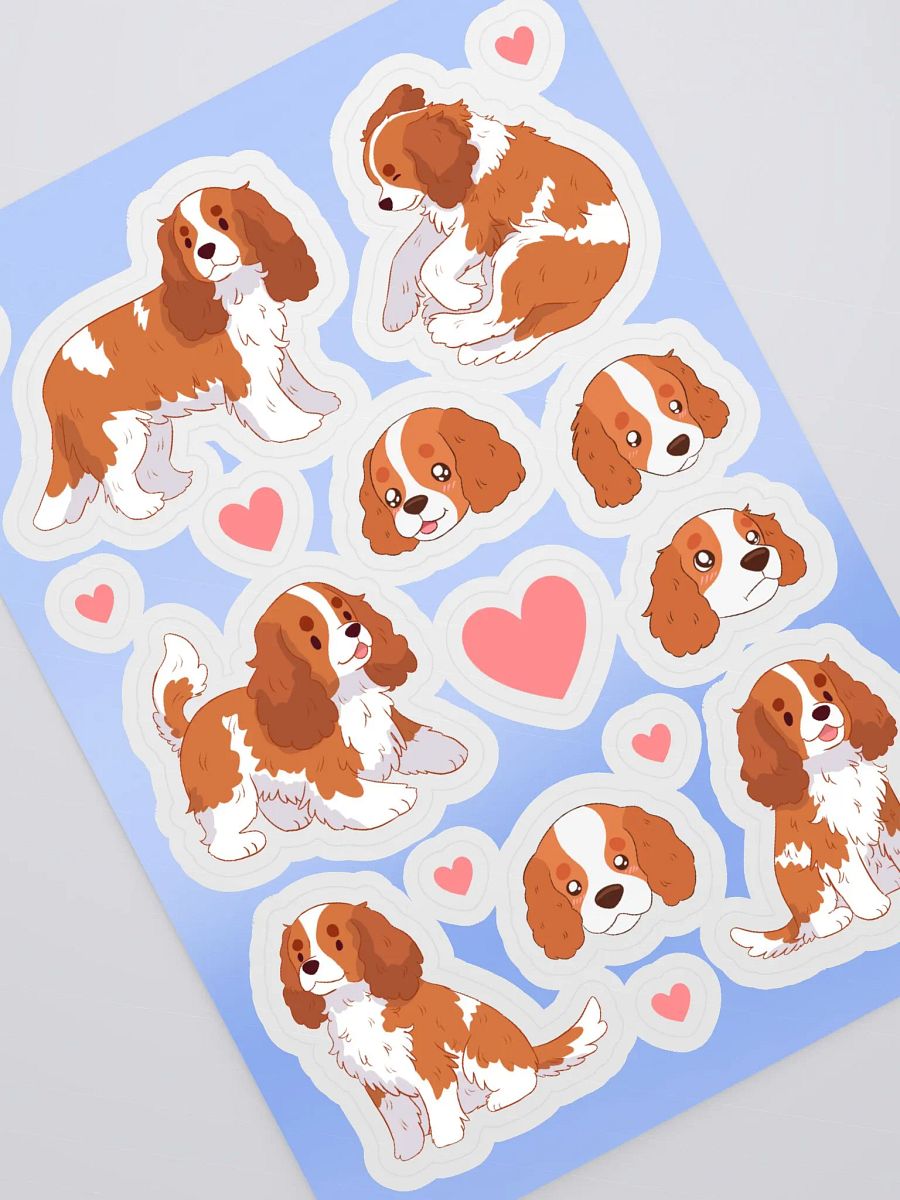 Cavalier King Charles Spaniel Cute Sticker Pack product image (3)