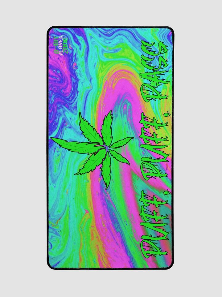 Psychedelic Cannabis Desk Mat-15.5" x 31.5" product image (2)