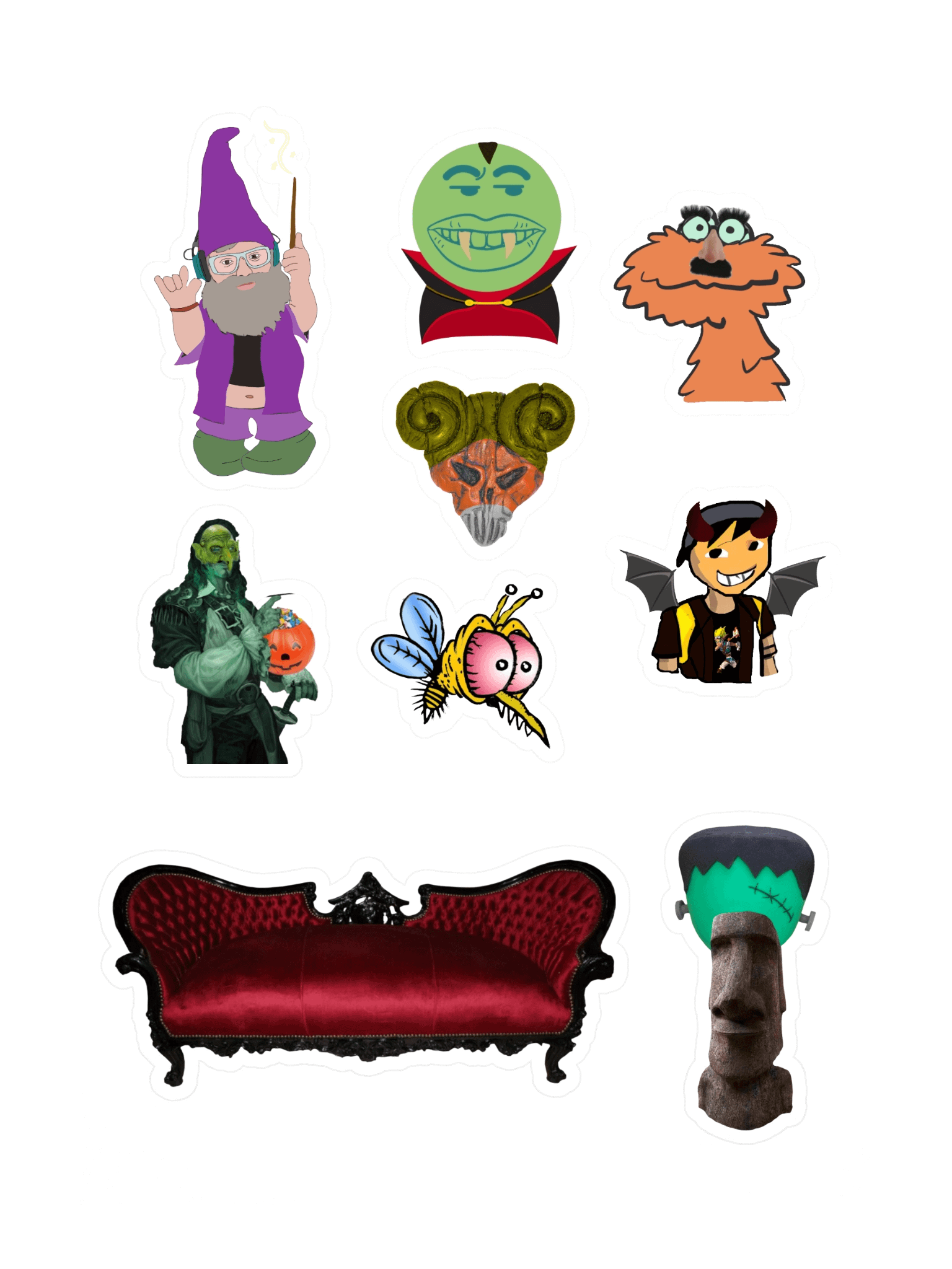 Couch Homies Halloween Sticker Sheet product image (3)