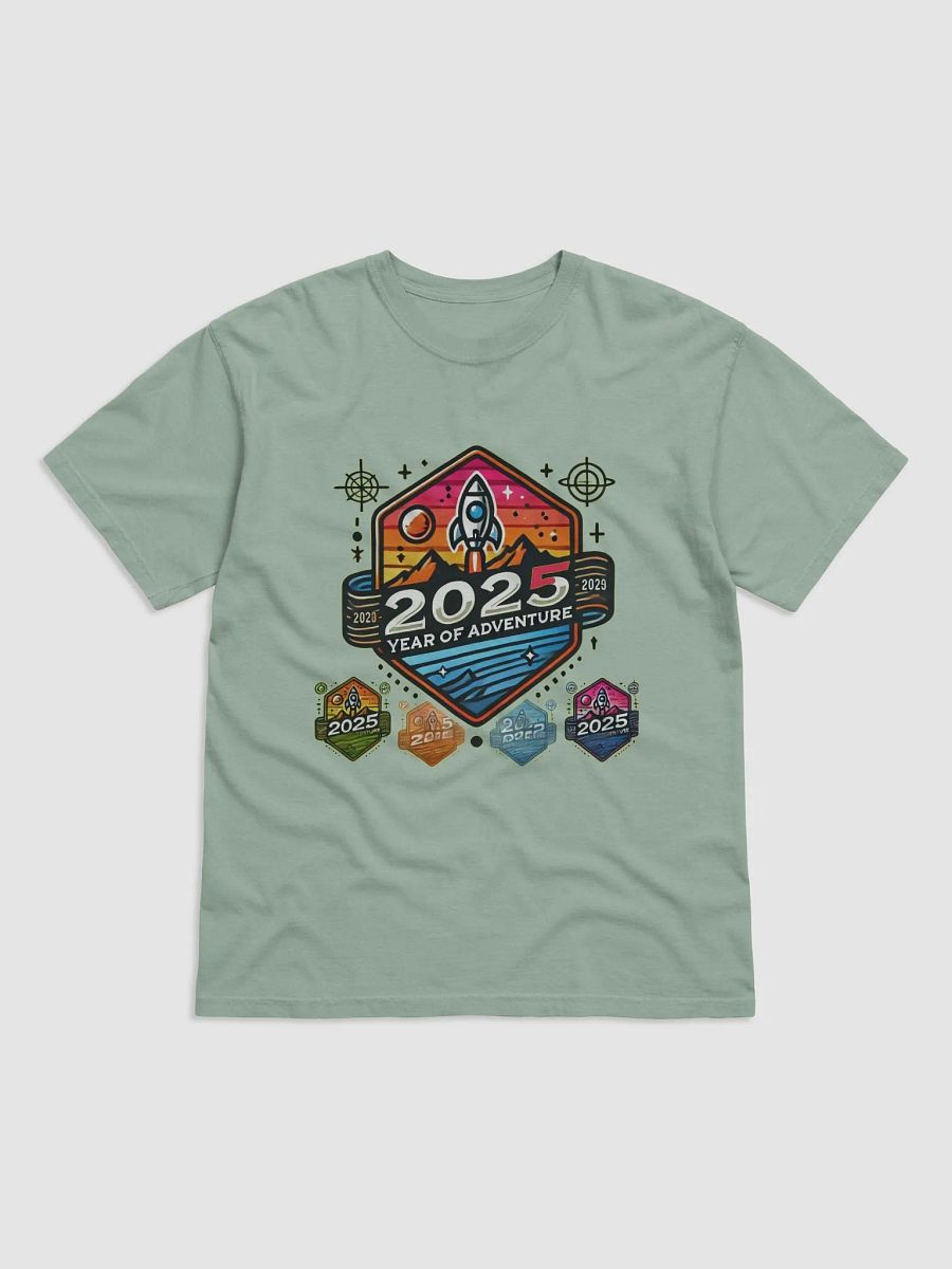 2025 Year of Adventure Illustrated Badge T-Shirt product image (49)