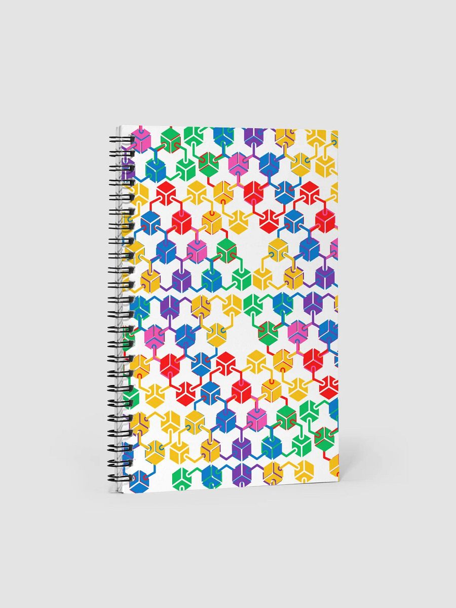 Connectors - Multi-colored Geometric Abstract Design Spiral Notebook product image (1)