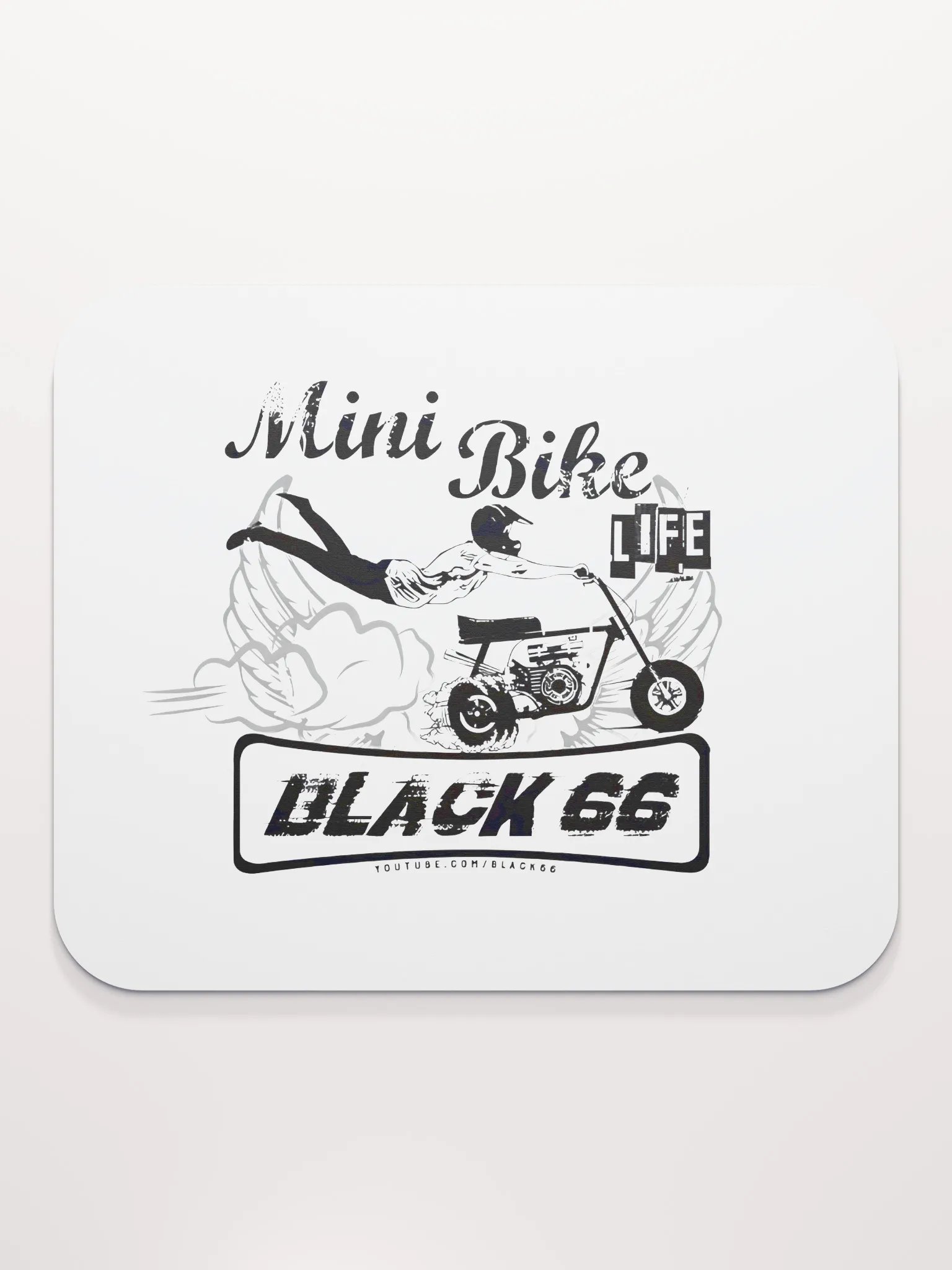 Black66 Mini Bike Life Mouse Pad product image (2)