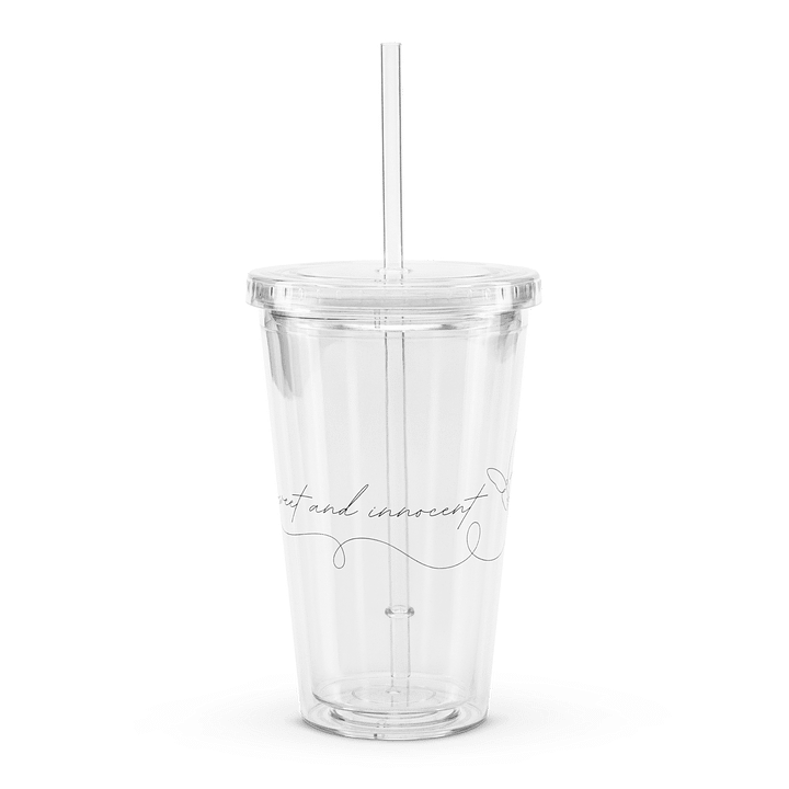 Sweet and innocent tumbler with straw product image (1)