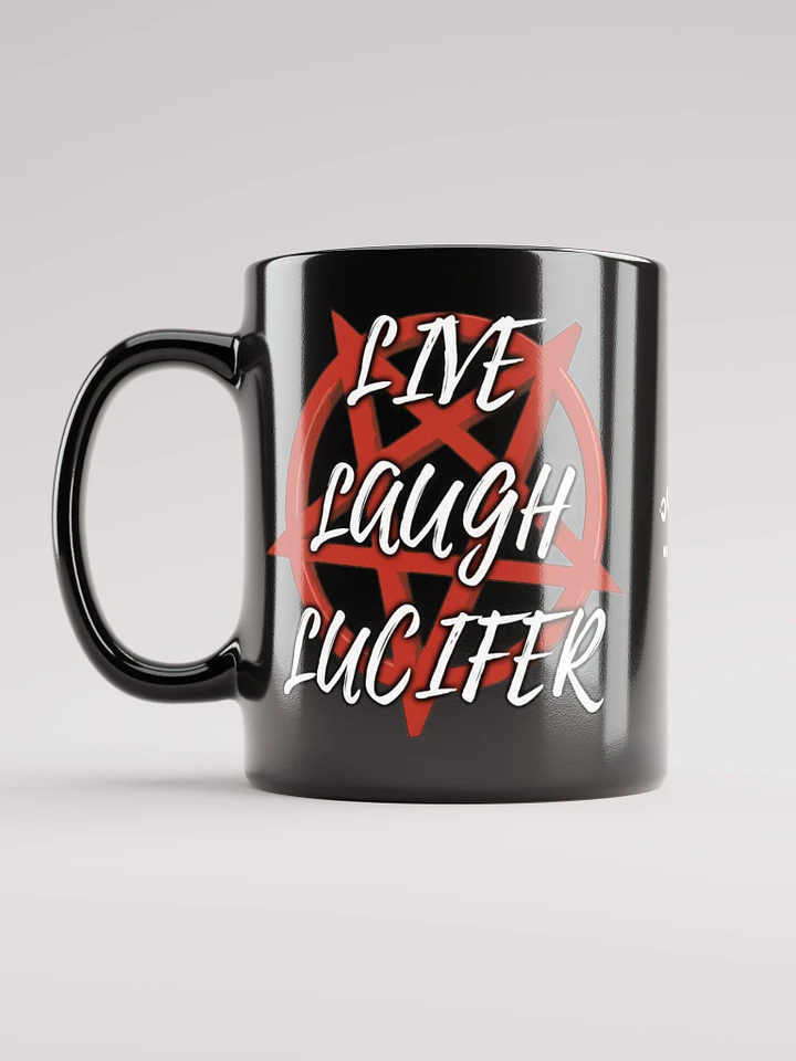 Live Laugh Lucifer Cults And The Satanic Panic Mug - Black product image (2)