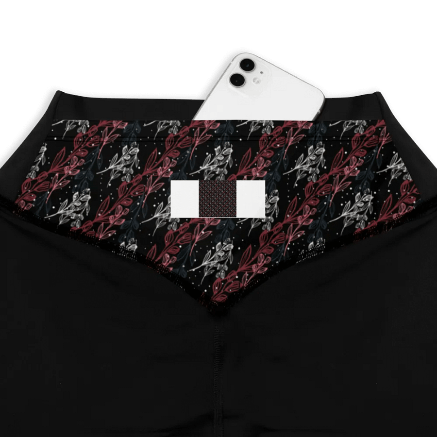 Black All-Over Print Sports Leggings product image (1)