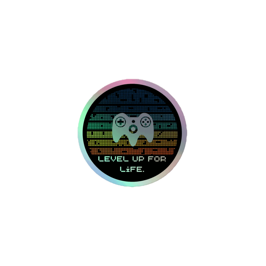 Level Up For Life. Holographic Sticker Pack product image (1)
