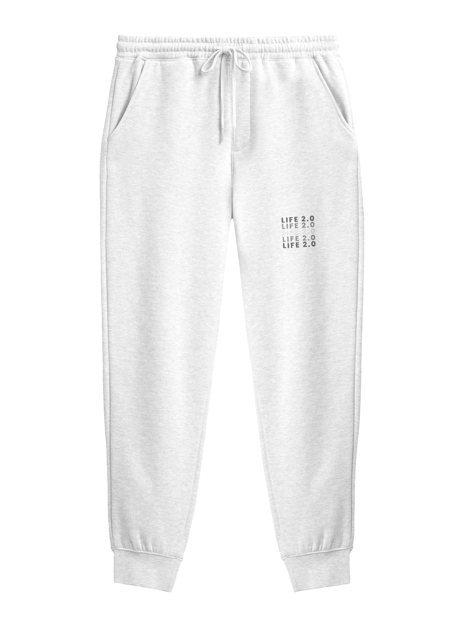 White Unisex Midweight Joggers Life 2.0 product image (1)
