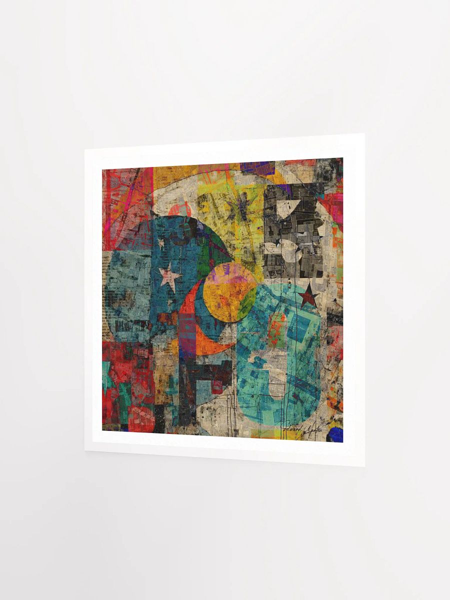 'Cosmic Fusion' by Edward Martin: Mixed media Collage Print product image (3)