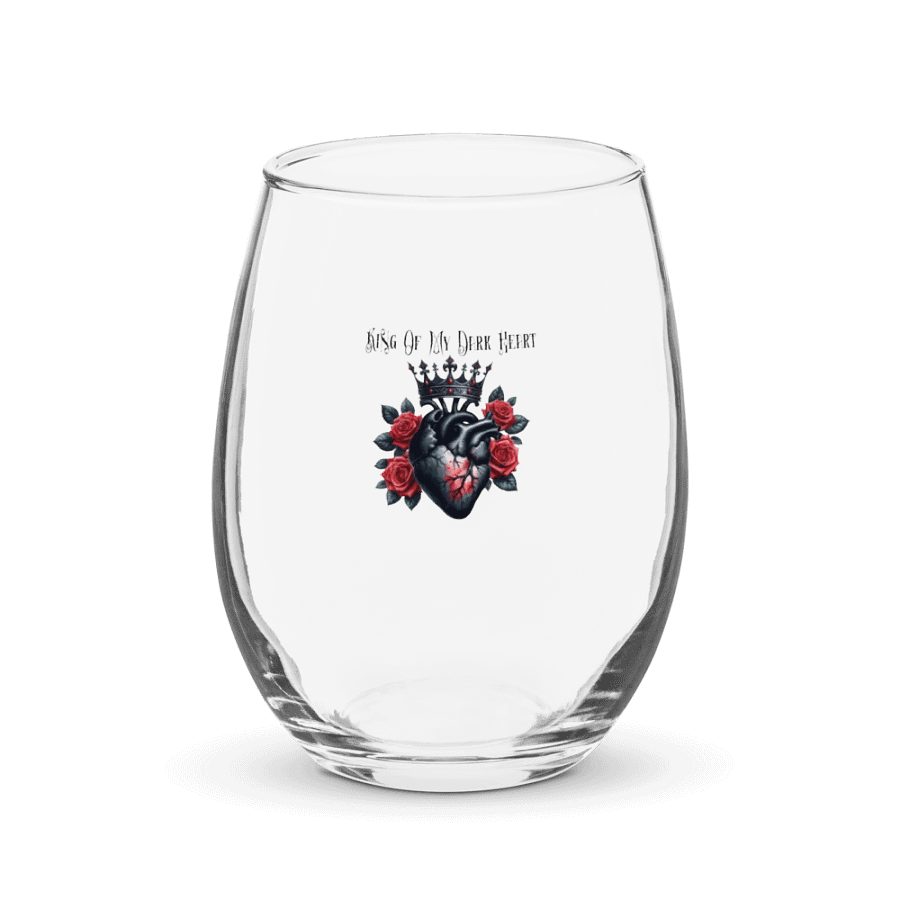 KING OF MY DARK HEART WINE GLASS product image (1)