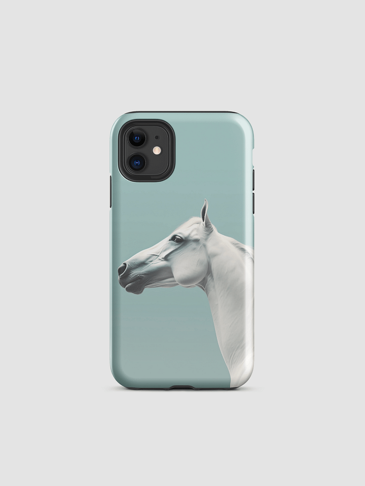 White horse Tough iPhone Case product image (1)